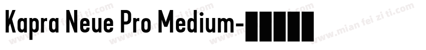 Kapra Neue Pro Medium字体转换